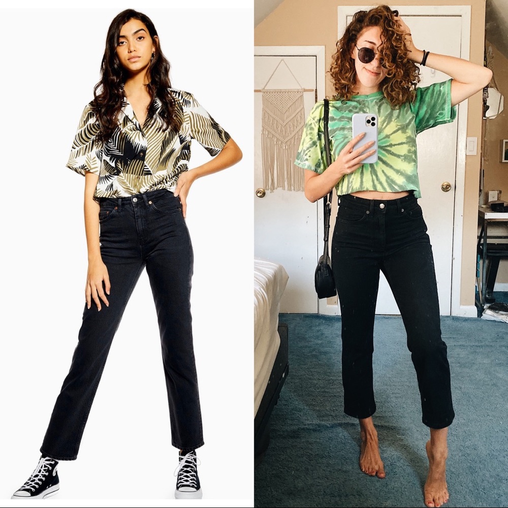 Black Straight Leg Jeans